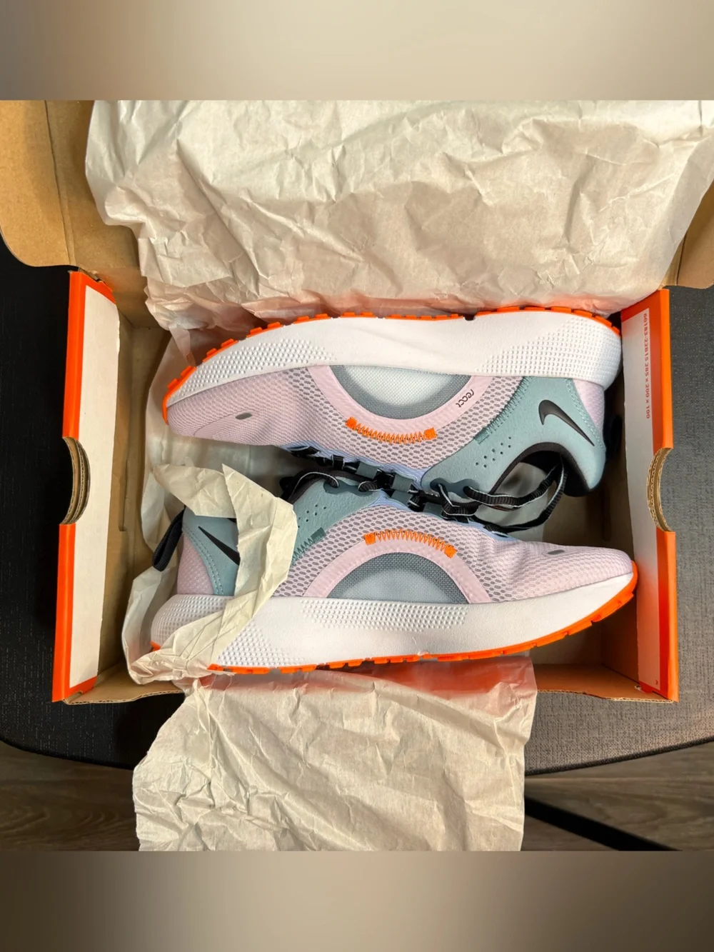 Nike WMNS React Escape RN 2, DJ9976500, Doll Black Light Marine, 6 W US